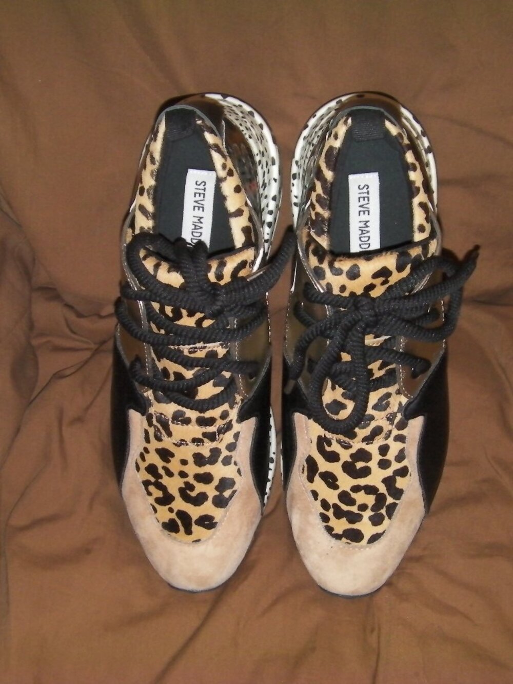 New, never worn--Wild and Colorful Womens Steve Madden Shoes size10